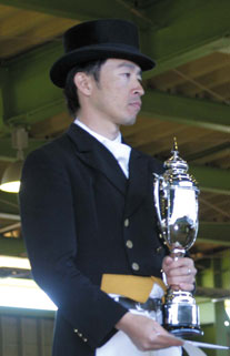 馬場馬術全日本チャンピオン北原広之選手（JRA馬事公苑）