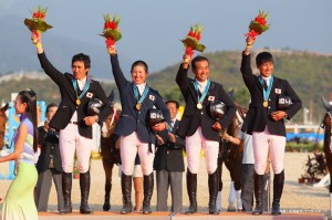 総合馬術、団体・個人で金メダル！（Photo：中西祐介／アフロスポーツ）