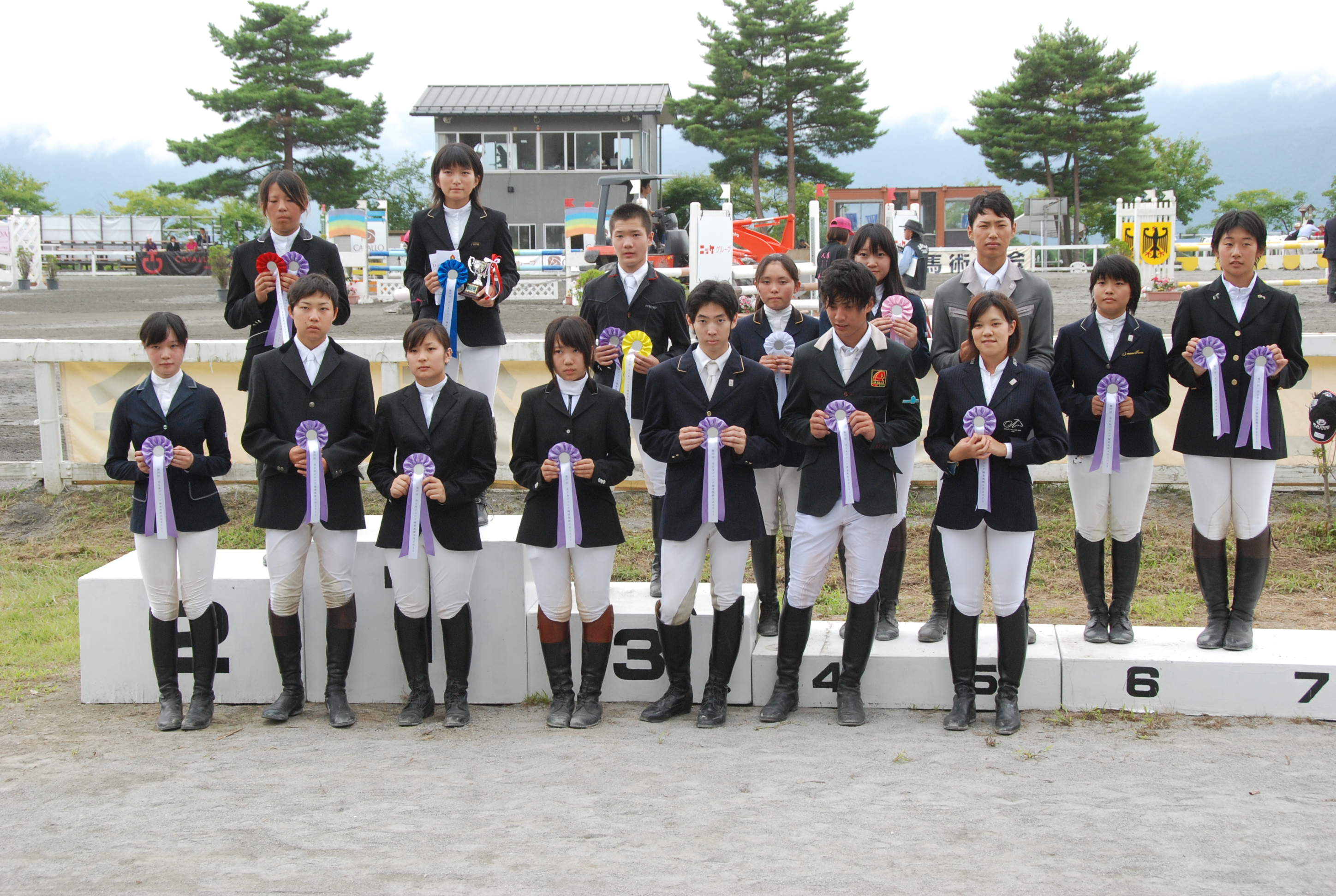 ジュニアライダー標準競技表彰式